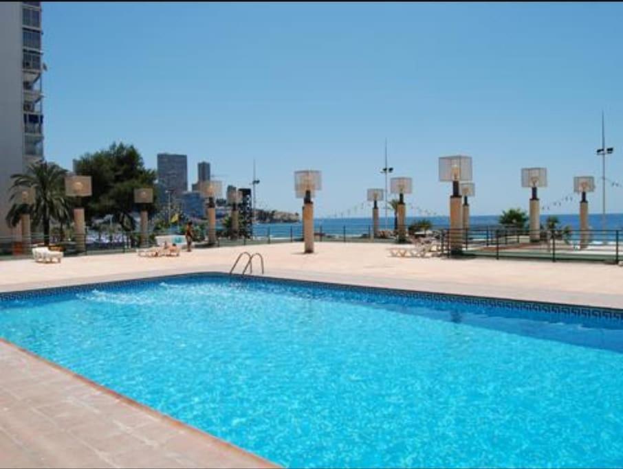 Apartamento Piso 21 Unico A Pie De Playa En Esquina Benidorm Exterior foto